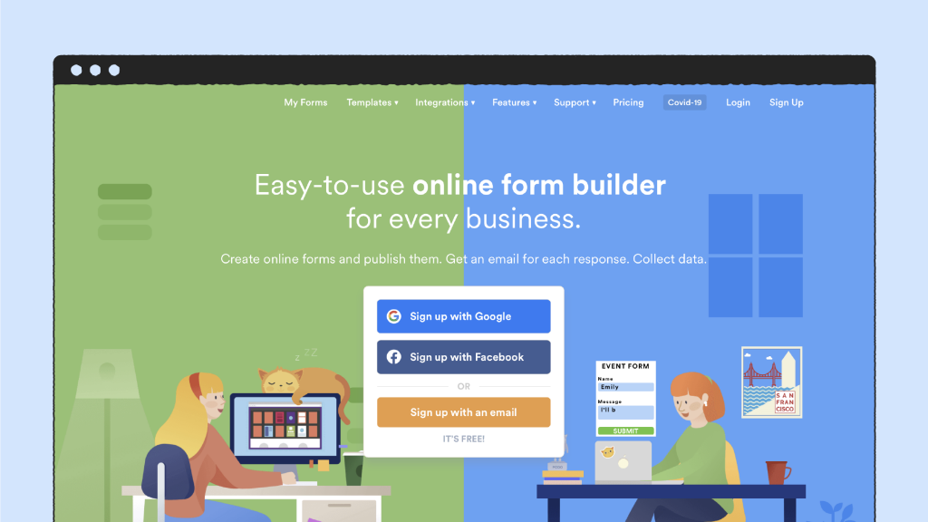 Jotform form builder