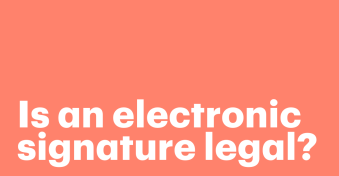 Is an electronic signature legal?