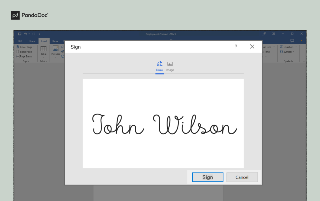 Draw with Microsoft word