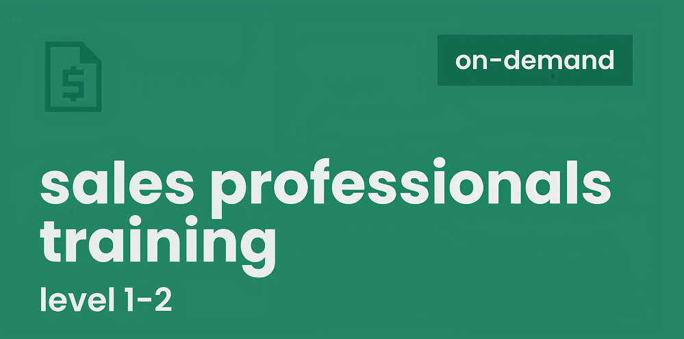 sales professionals training