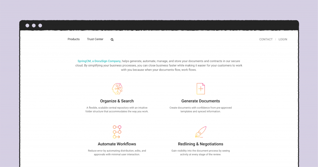 SpringCM dashboard
