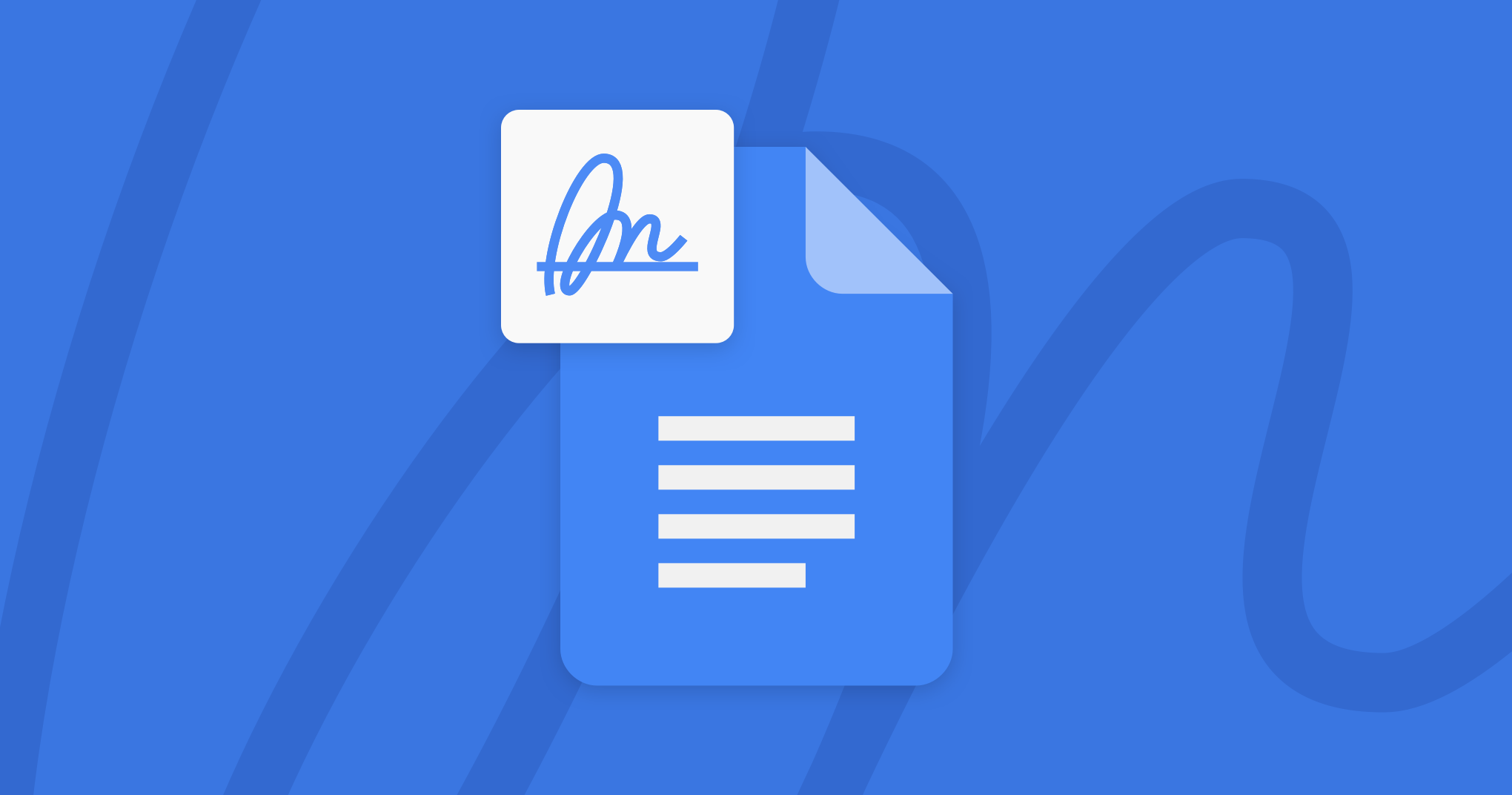 You can now use an electronic signature in a Google Doc