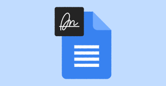 How to add a signature in Google Docs and Google Sheets