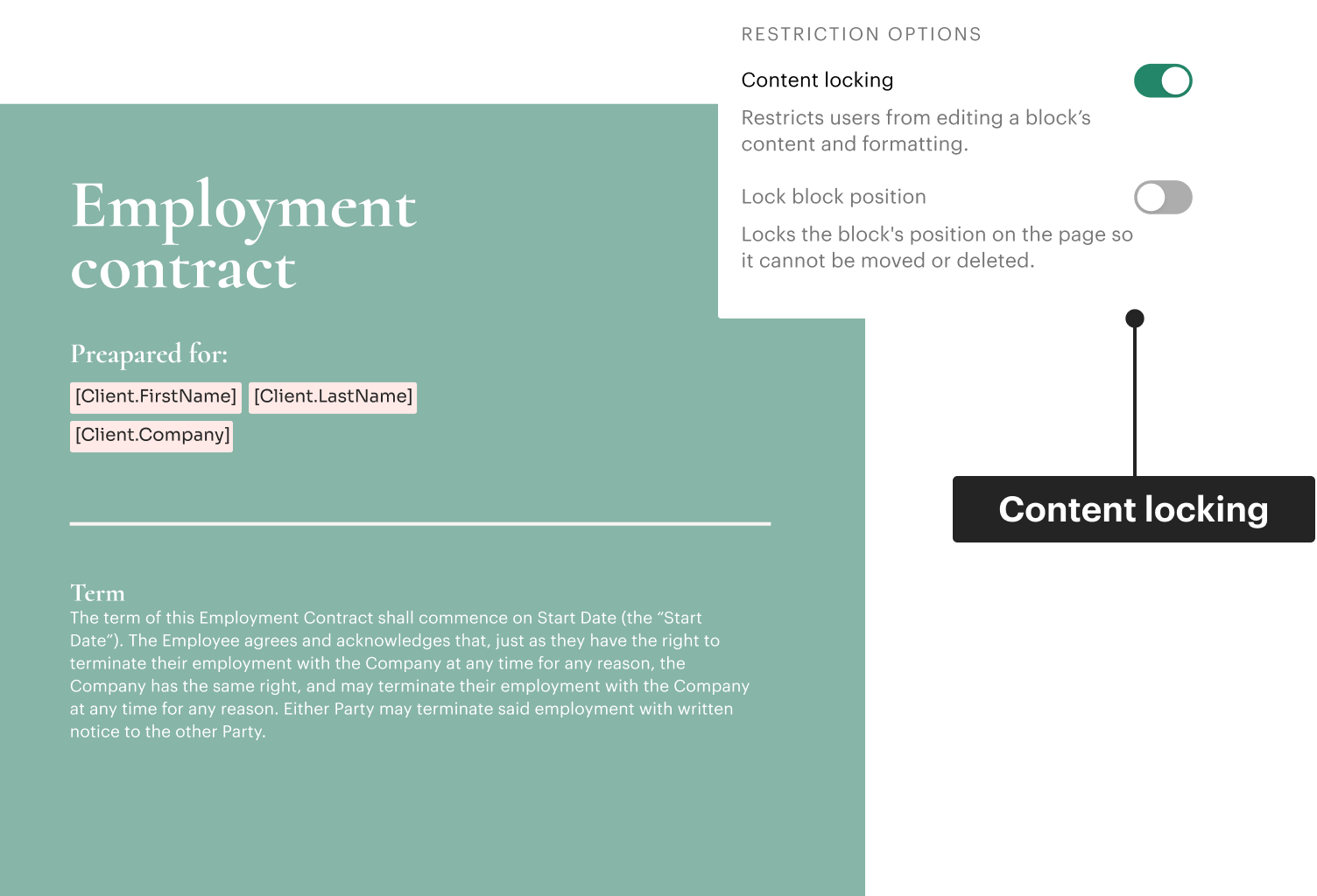 Onboarding Content Locking
