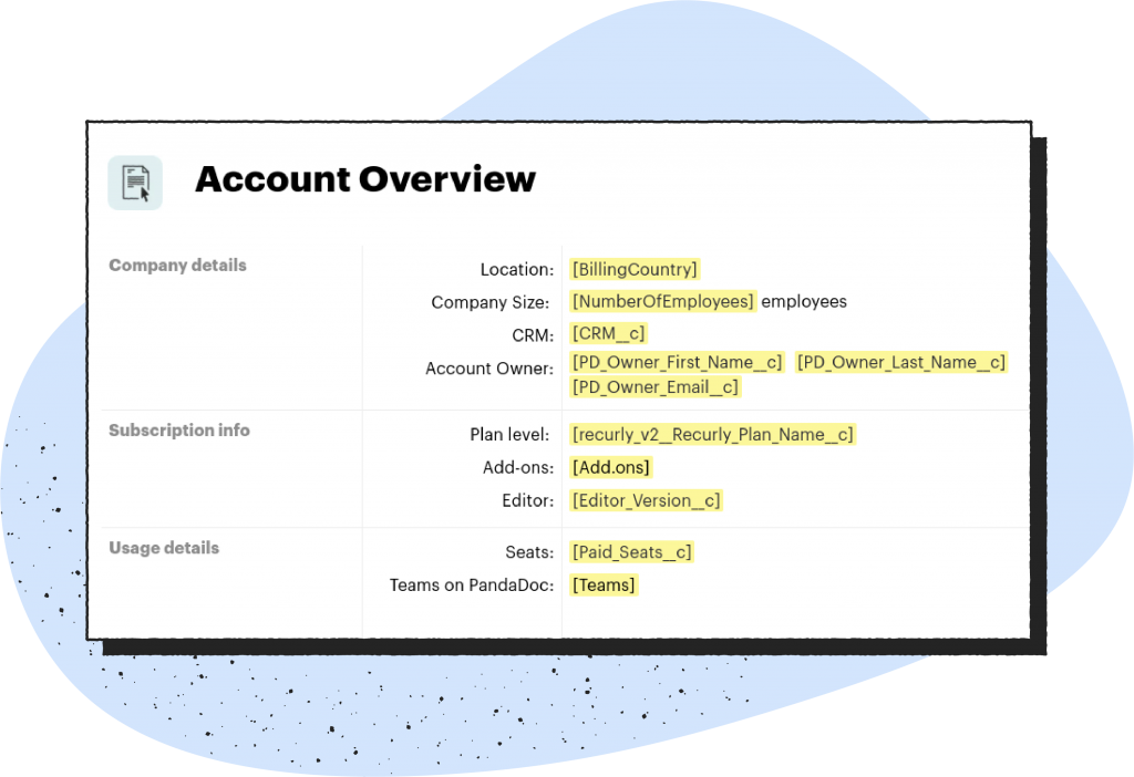 account overview