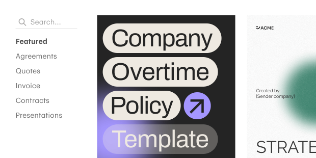 Reusable Templates