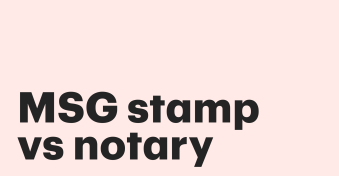 The difference between a medallion signature guarantee stamp and a notary
