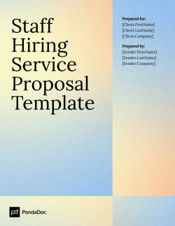 Staff Hiring Service Proposal Template