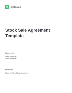 Stock Sale Agreement
