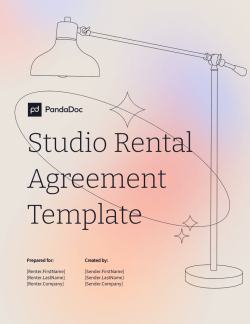 Studio Rental Agreement Template