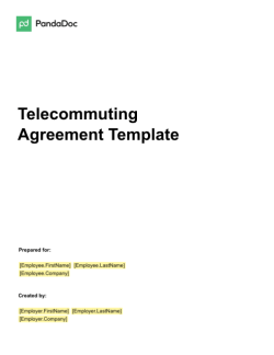 telecommuting agreement template