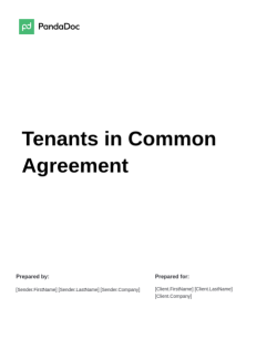 Tenants in Common Agreement