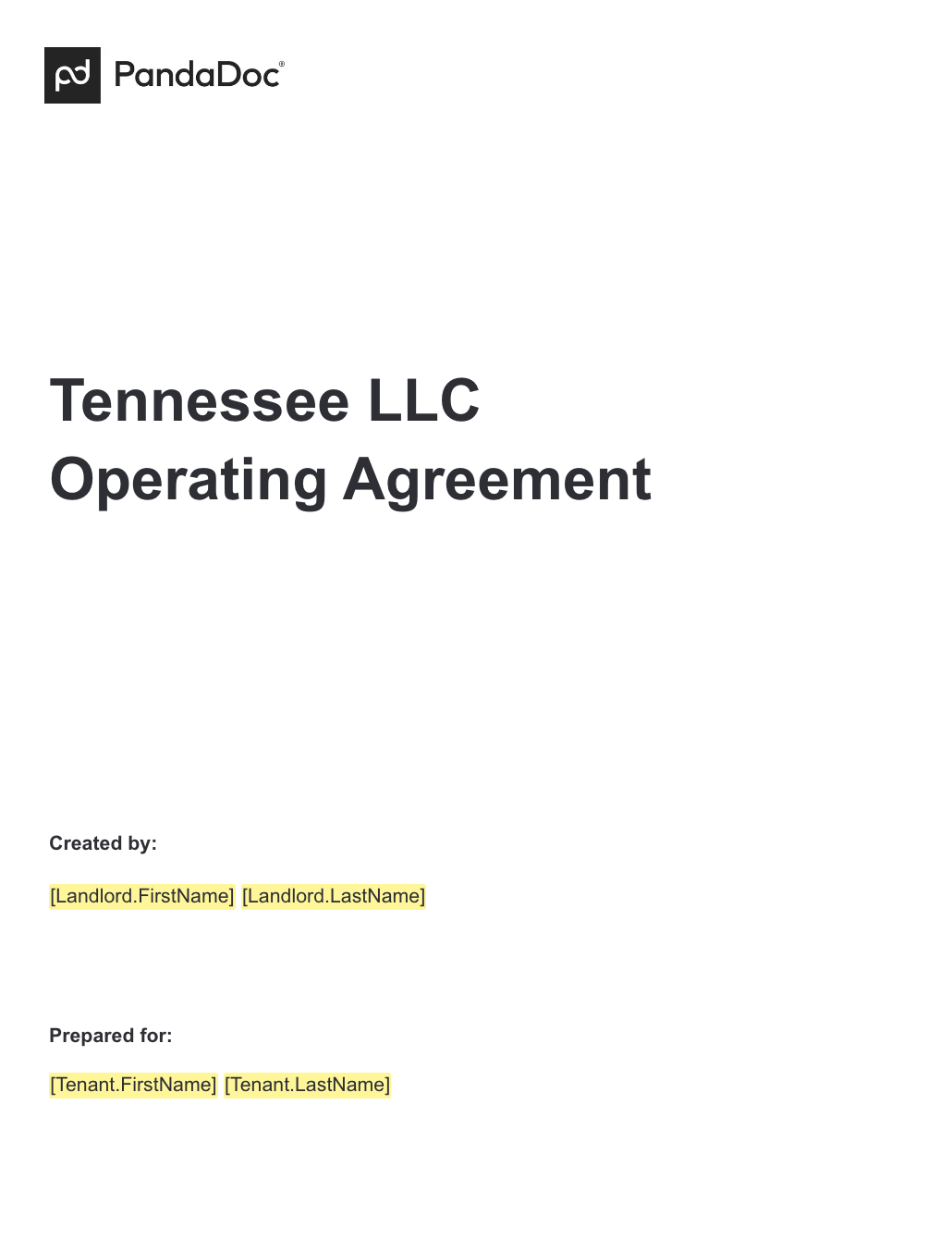 Tennessee LLC Operating Agreements
