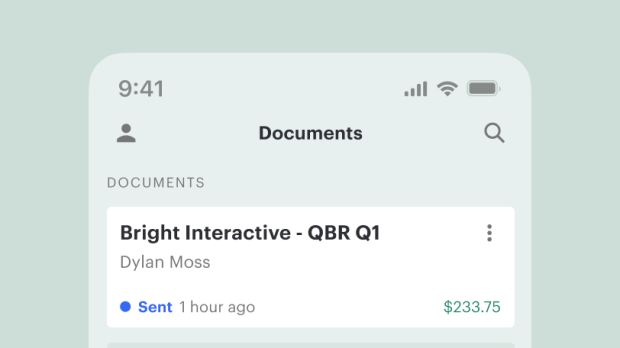Creating and tracking docs with the PandaDoc mobile app