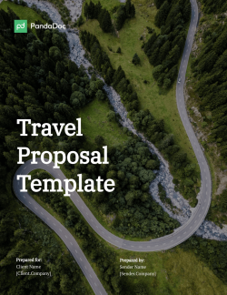Travel Proposal Template