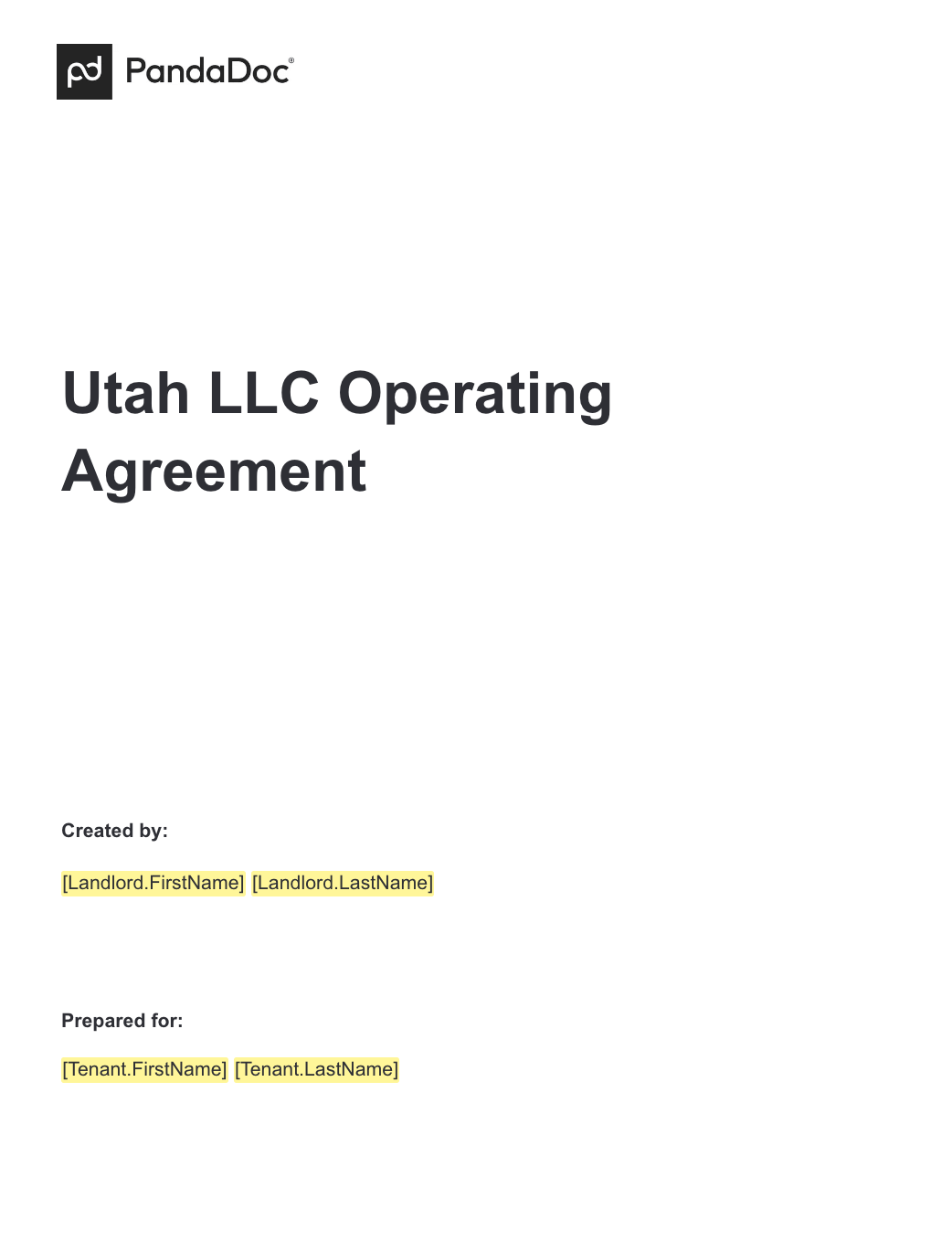 Utah LLC Operating Agreements
