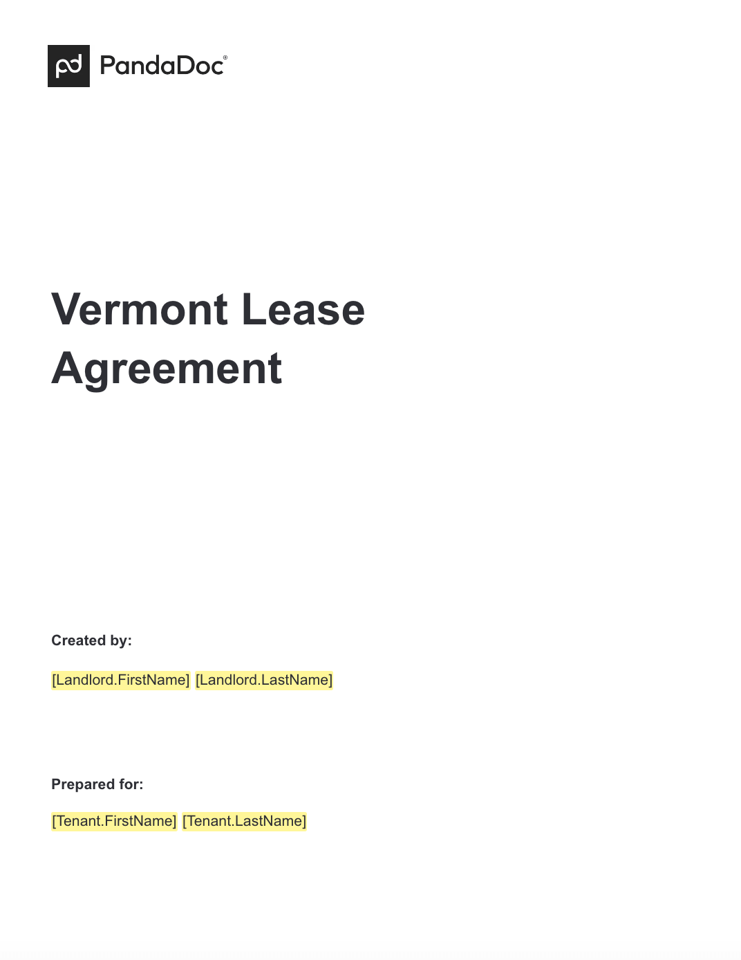 Vermont Lease Agreements