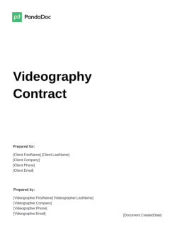 Videography Contract