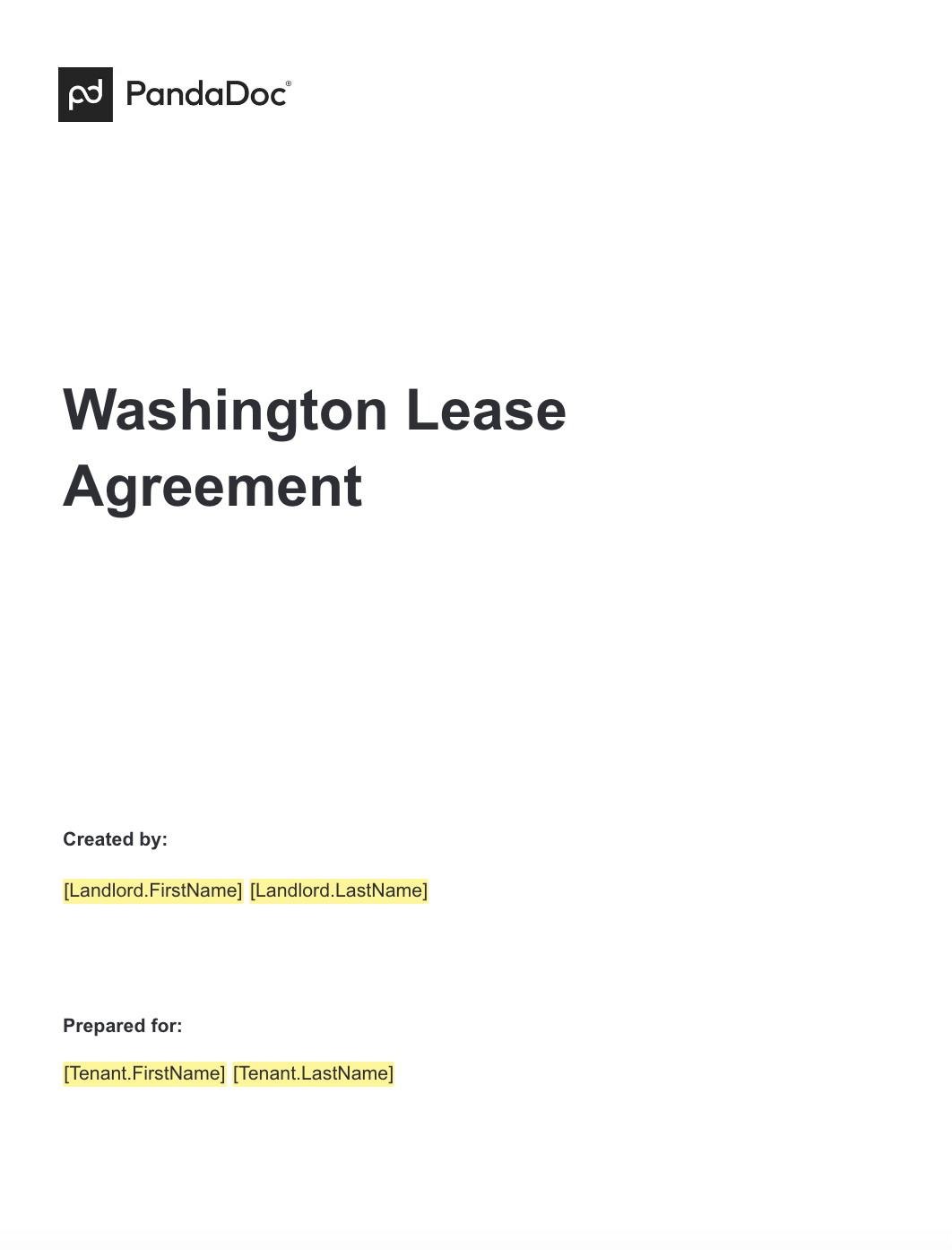 Washington Lease Agreements