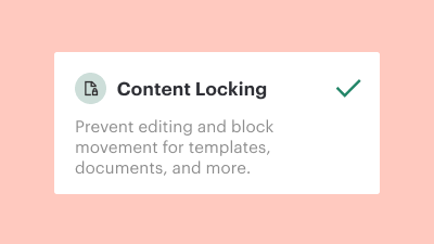 Content Locking