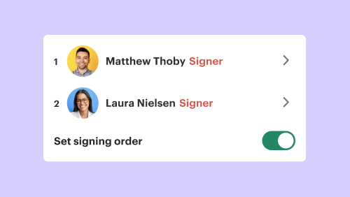 Signing Order