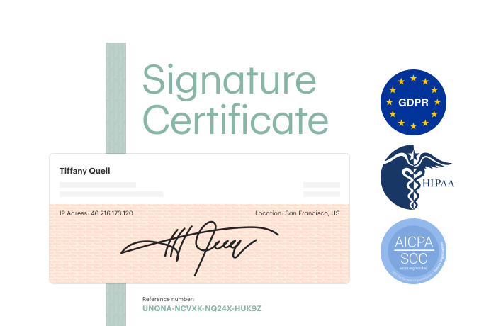 Get legally-binding signatures