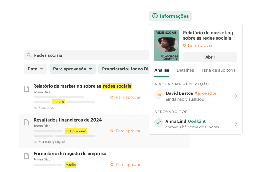 Otimize os fluxos de trabalho de documentos