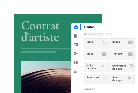 Contract Toolbar FR