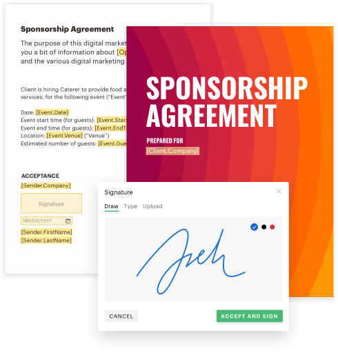 Document Agreement Sponsorship