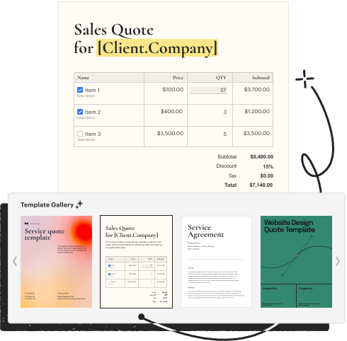 Document Quote Templates