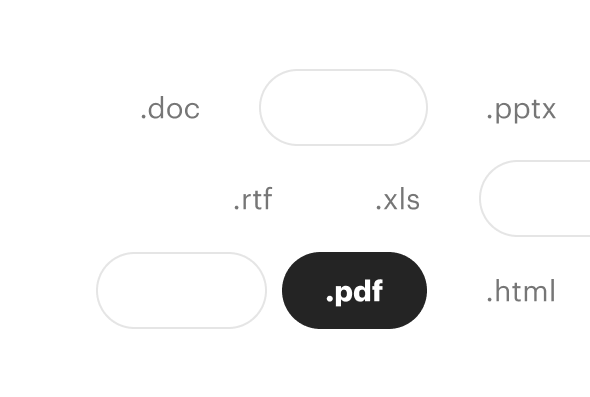 Work with different file formats