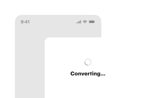 Seamless conversion from any device