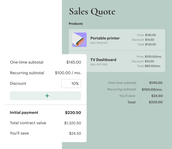 The quoting software  for closing more deals