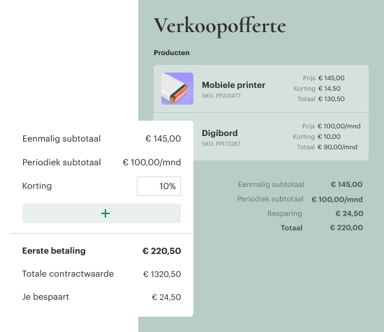 De offertesoftware waar je meer deals mee sluit