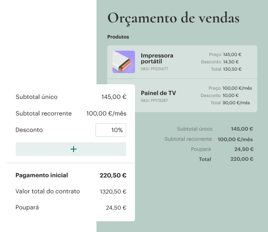 O software de orçamentação para fechar mais negócios