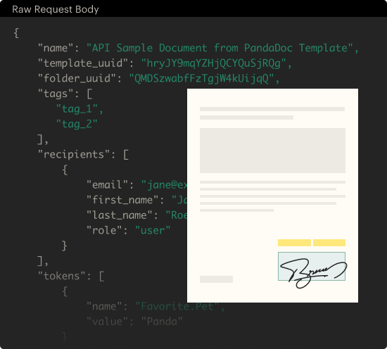 eSignature API from PandaDoc