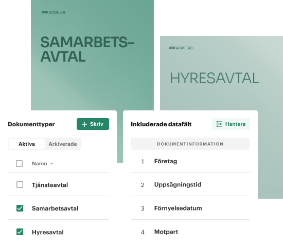 Få fullständig kontroll över varje avtal