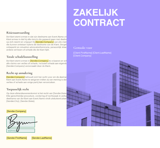 Software voor vereenvoudigd contractbeheer