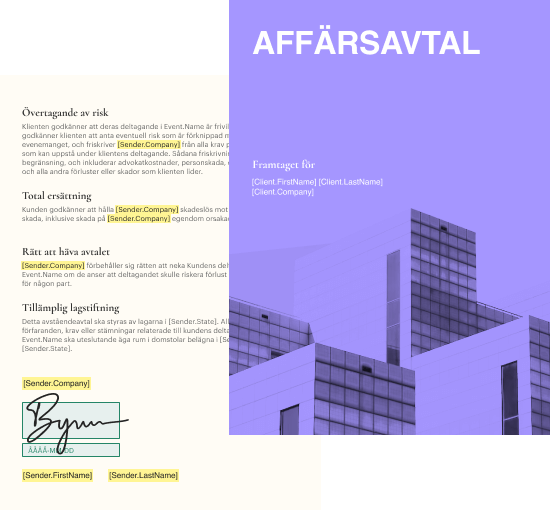 Förenklat kontraktshanteringsprogram