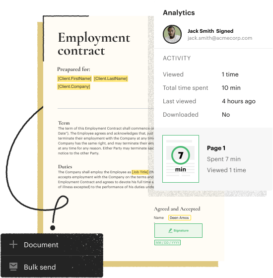 Hire and grow at scale with automated HR documents