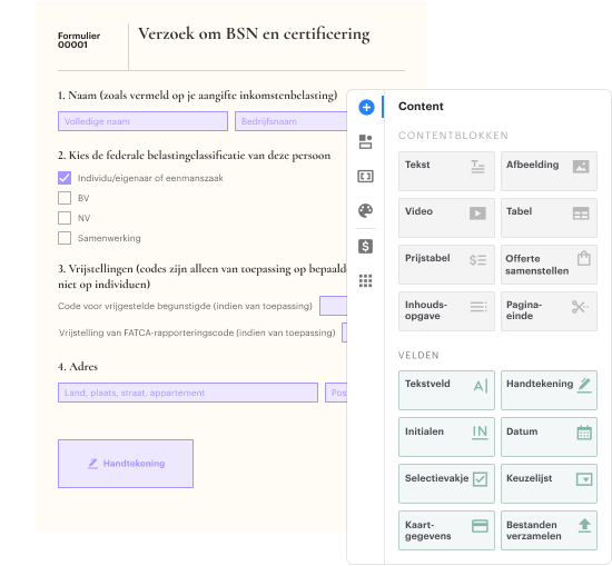 Software om formulieren te maken