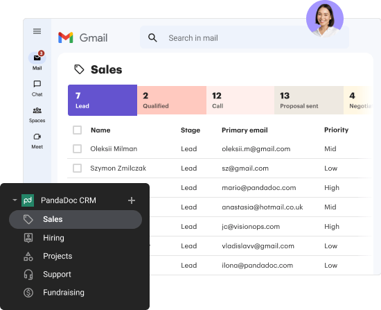 Track your sales pipeline within Gmail — free!