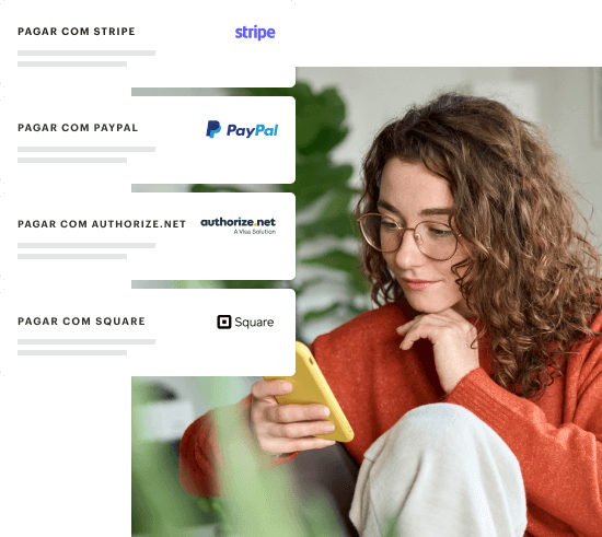 Uma solução única para recolher assinaturas e pagamentos.