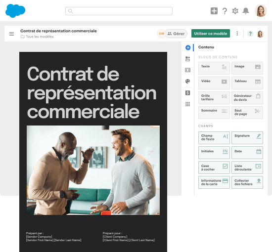 Génération de documents pour Salesforce