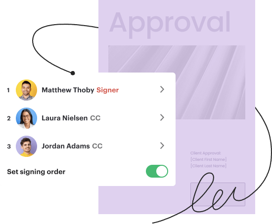 Set your signing order easily