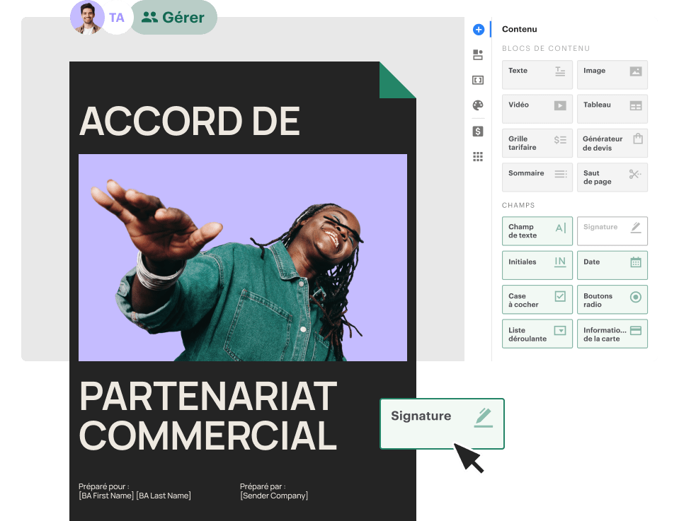 Une plateforme abordable pour créer, gérer et conclure vos contrats